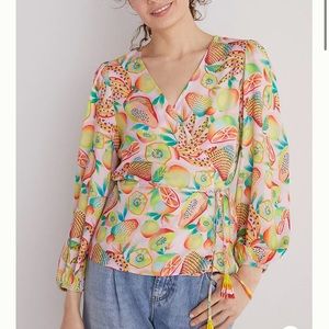 COPY - NWT Anthropologie Farm Rio Rainforest Wrap Blouse